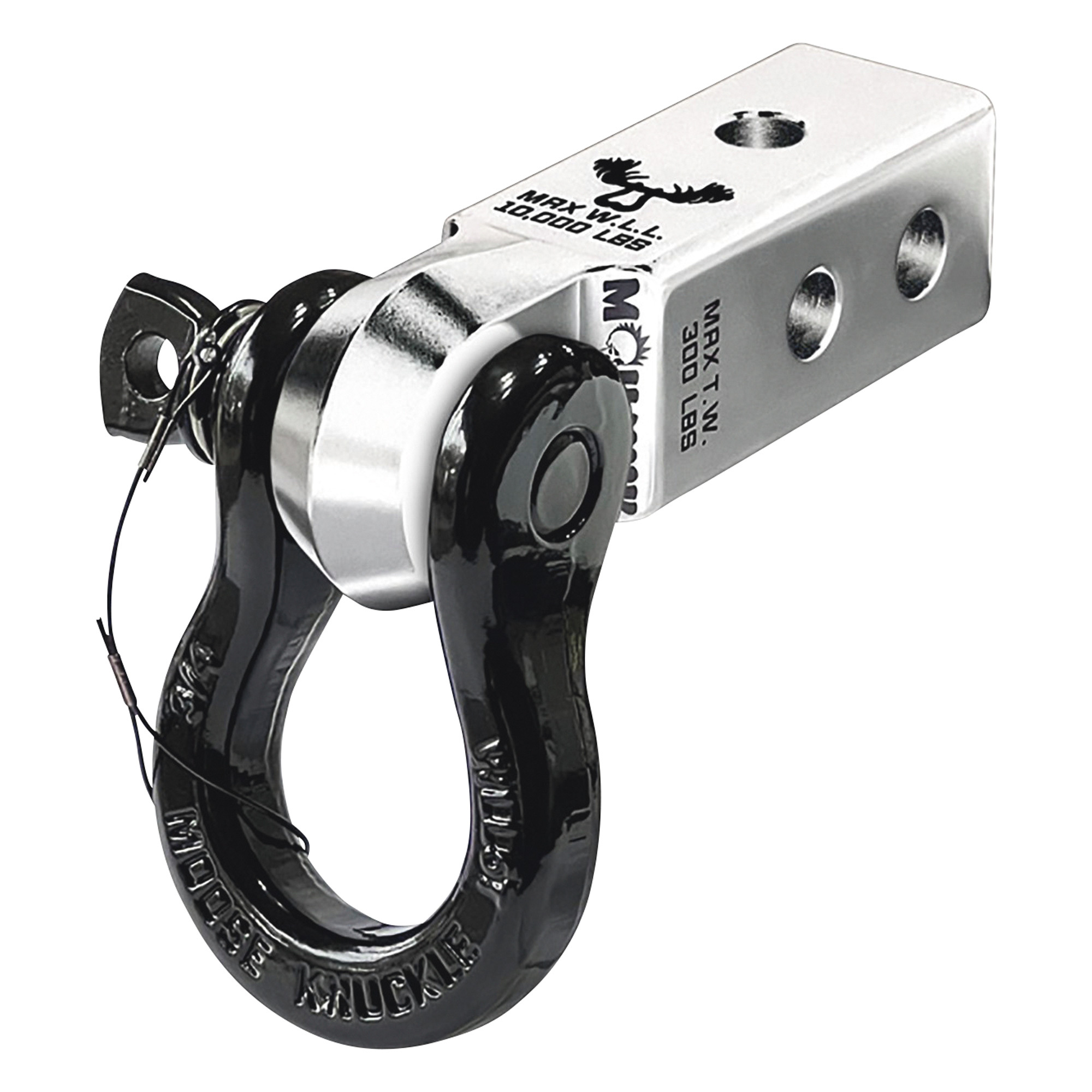 Moose Knuckle Offroad 3/4 B'oh Spin Pin Shackle and Mohawk 2.0 Receiver Combo, Fits 2in. Receivers